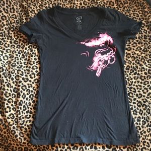 Fox black and pink shirt